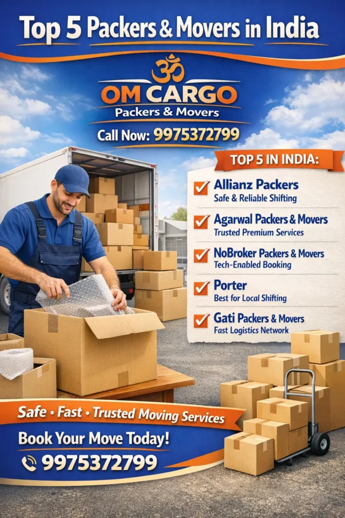 Top 5 Packers and Movers in India (2026 Guide)